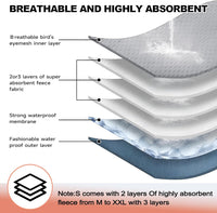 Washable Belly Bands for Male Dogs, Reusable Dog Diapers Male - Medium (15"-17") / Tabby-Print - image 4