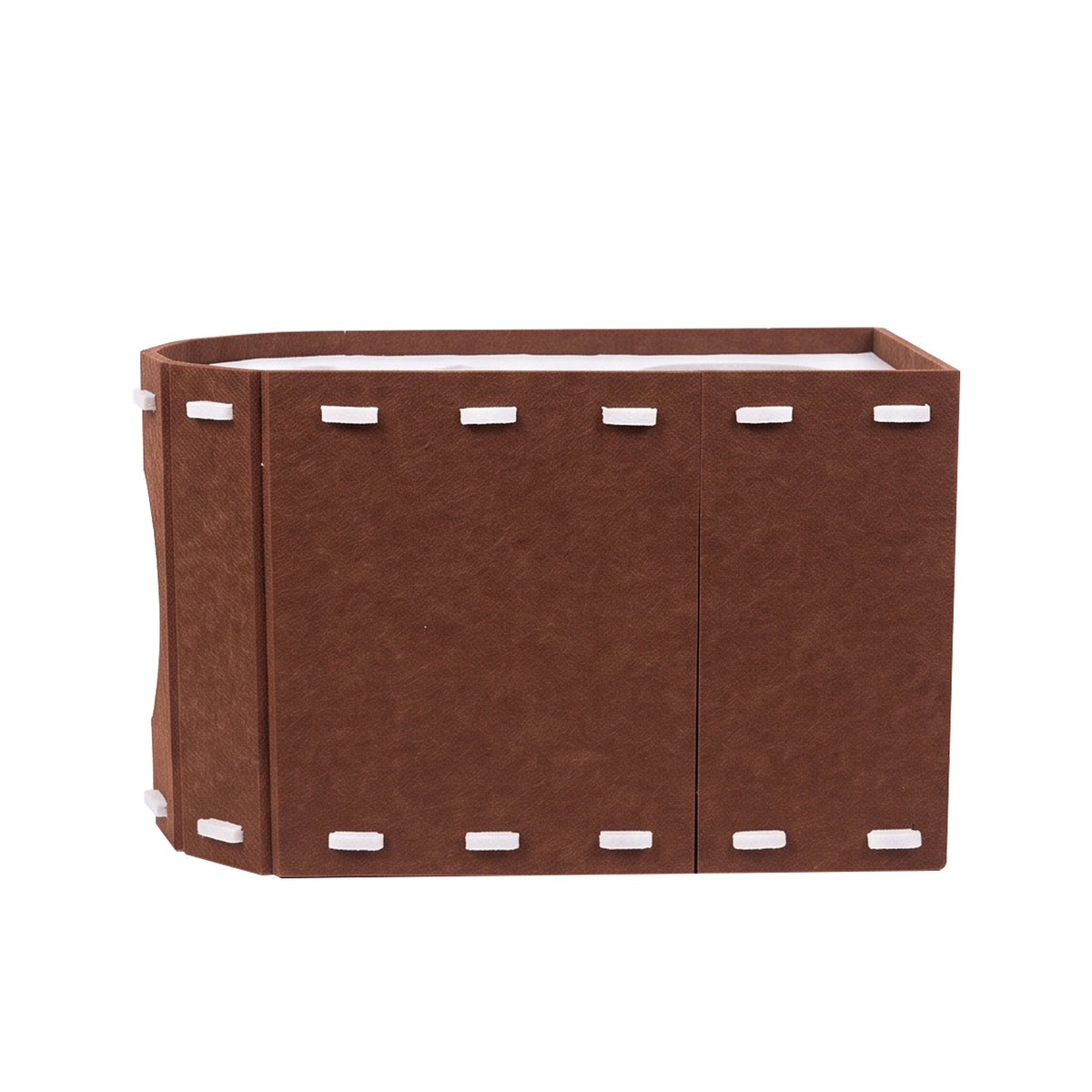 X-shaped Cat Bed - Dark Brown And Light Brown Colors