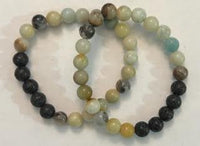 Bracelets w/ Lava Beads & Gemstones - 8MM