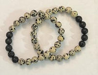 Bracelets w/ Lava Beads & Gemstones - 8MM