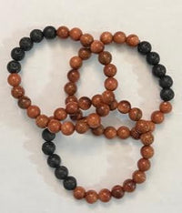 Bracelets w/ Lava Beads & Gemstones - 8MM