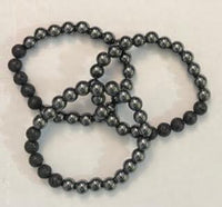 Bracelets w/ Lava Beads & Gemstones - 8MM