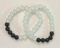 Bracelets w/ Lava Beads & Gemstones - 8MM