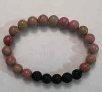 Bracelets w/ Lava Beads & Gemstones - 8MM