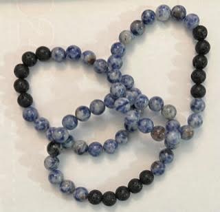 Bracelets w/ Lava Beads & Gemstones - 8MM