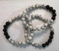 Bracelets w/ Lava Beads & Gemstones - 8MM