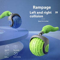 New Interactive Cat Toys Ball Auto Electric Rolling Ball Toys For Cat Kitty Pets Smart Automatic Teaser USB Rechargeable