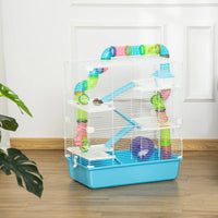 Hamster Cage With Tubes And Tunnels, Portable Carry Handles, Rat House And Habitats Big 5-Tier Design, Mouse Cage Includ