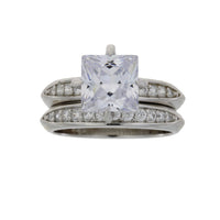 Natural Cubic Zirconium CZ SS Bridal Sterling Silver