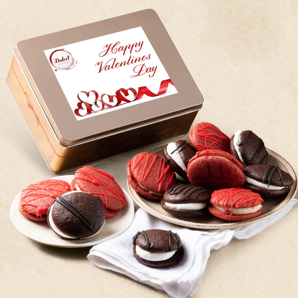 Chocolate and Red Velvet Whoopie Pies Assortment - BIG FRENCHIES