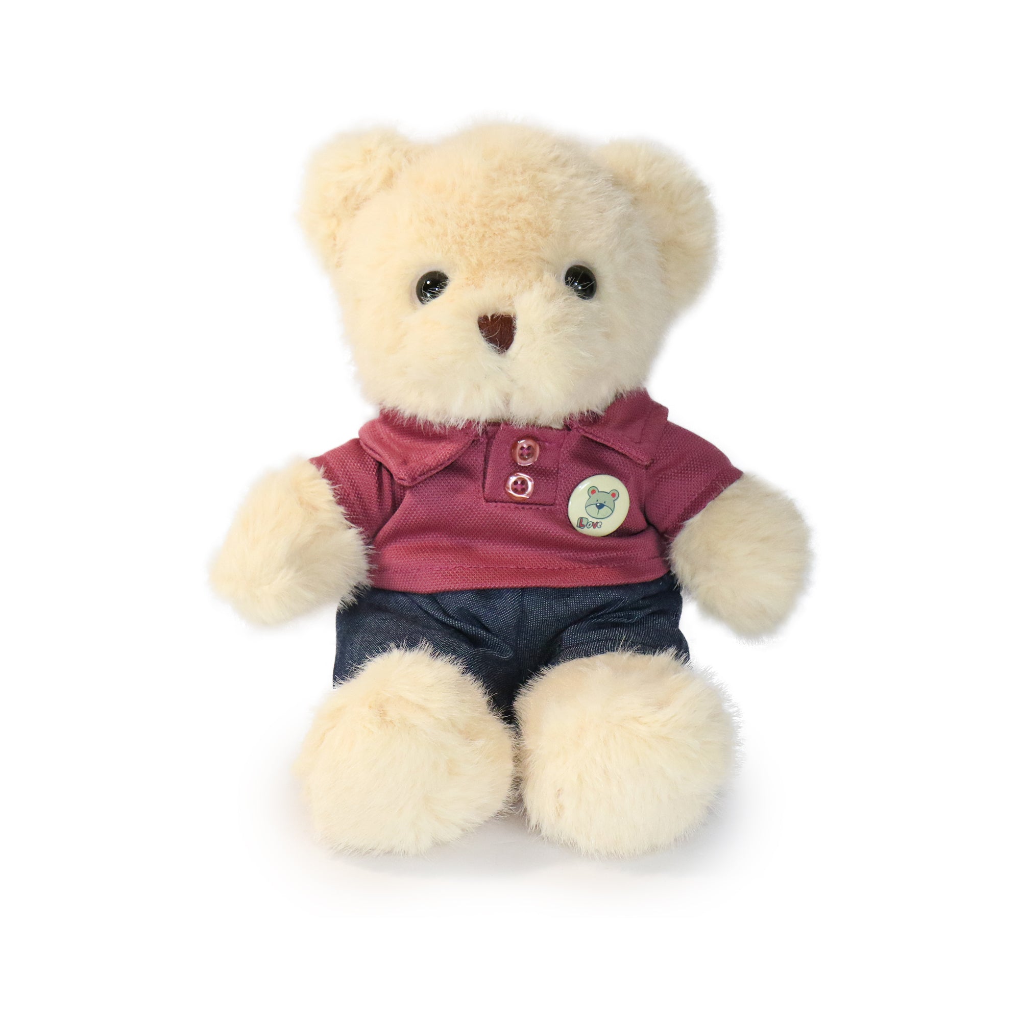 12-inch Fashionable Day-Out Bear with Buttoned Shirt