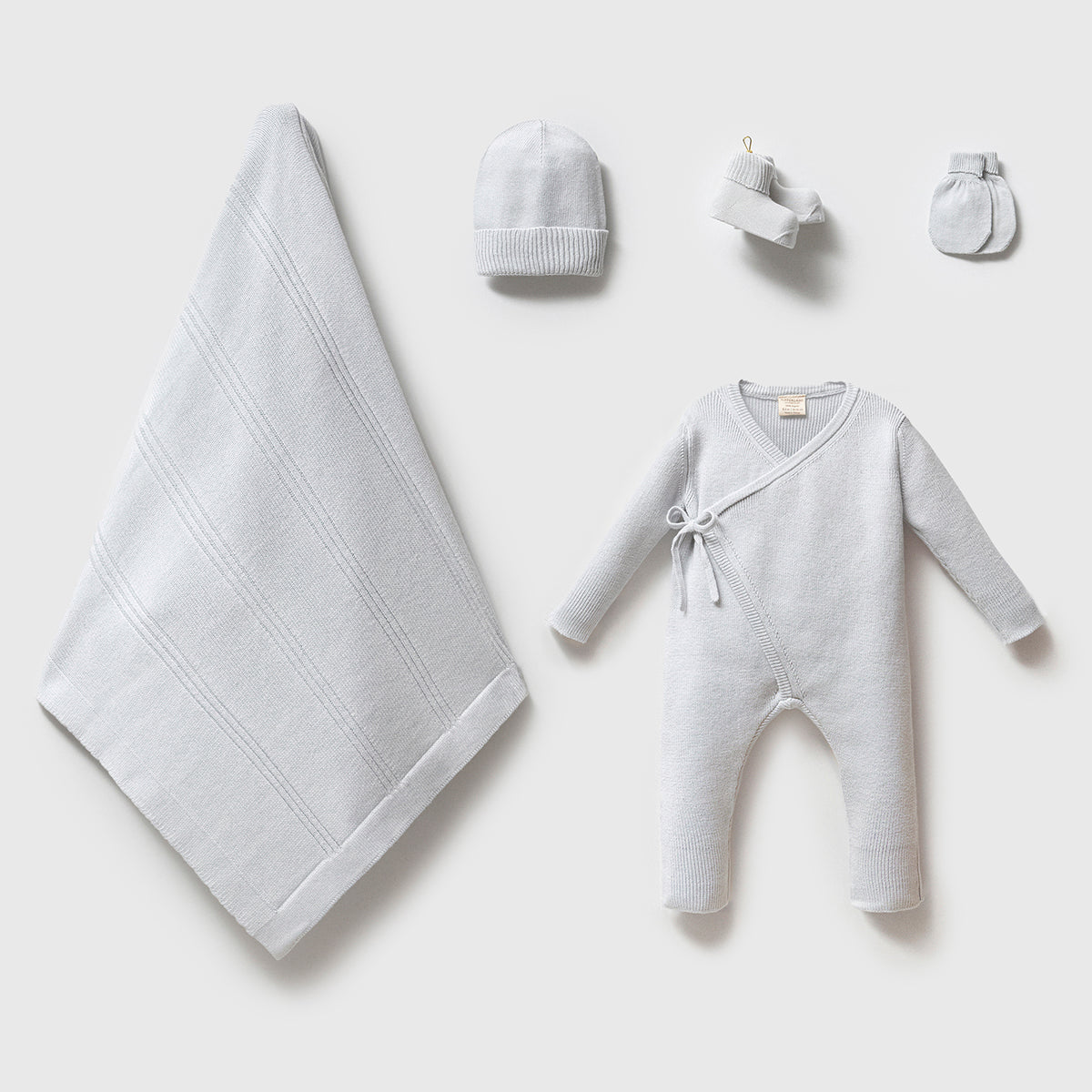 Blue Organic Cotton Newborn Set – 5 Pieces - BIG FRENCHIES