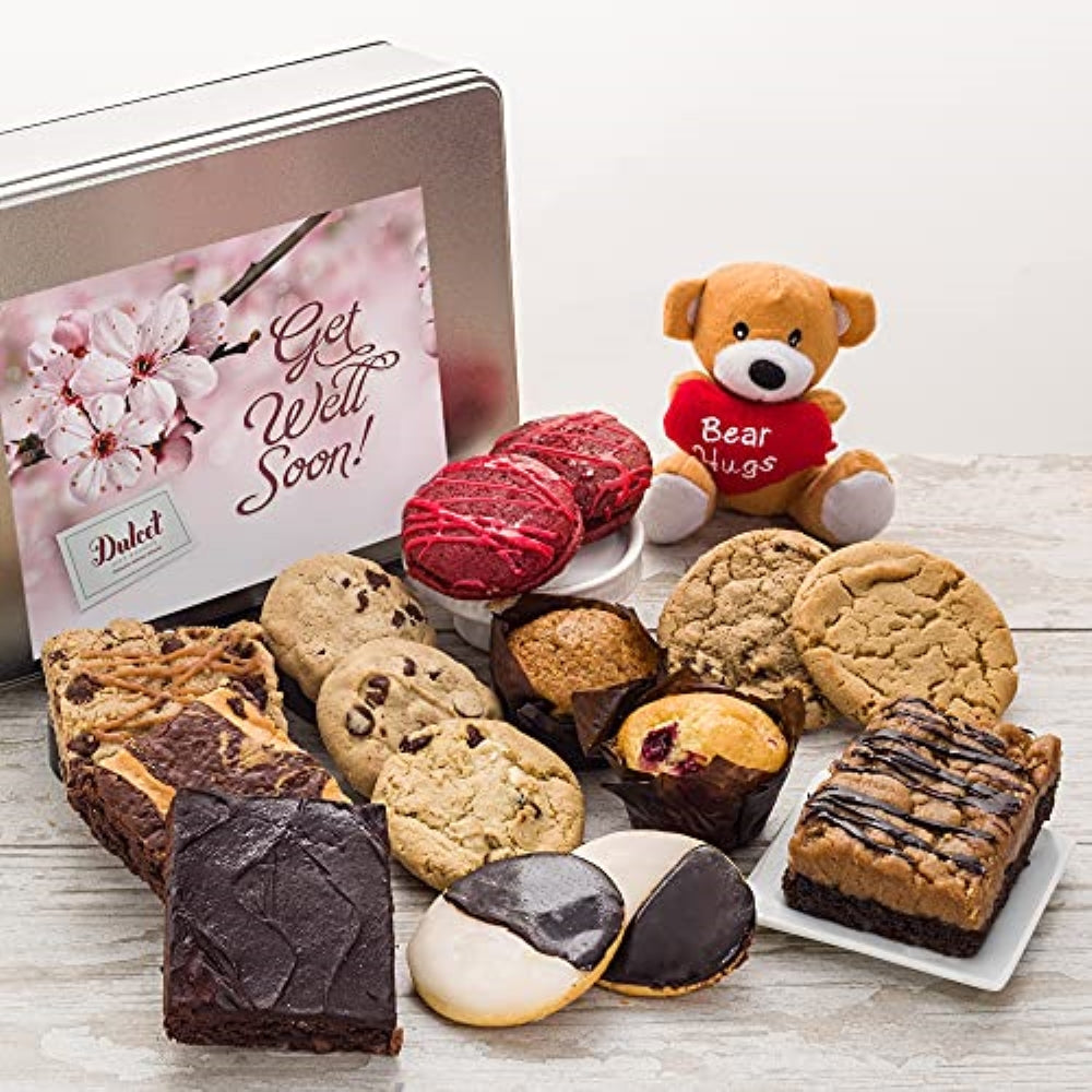 Get Well Bear Hugs Deluxe Gift Tin - BIG FRENCHIES
