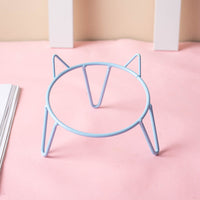 Ceramic Pet Bowl High Foot Neck Protection Snacks Anti-black Chin Oblique Mouth