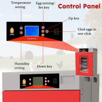 400 Eggs Incubator Cabinet with Automatic Turning&Digital Temperature Control, Large Commercial Poultry Hatcher Cabinet 