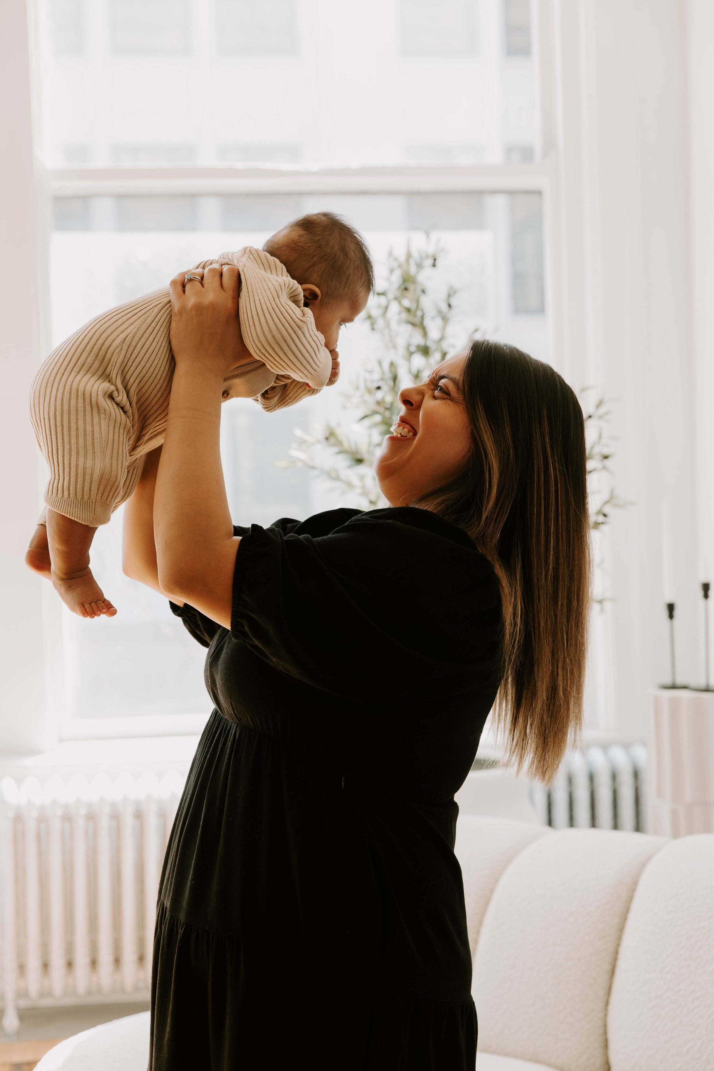 Tiered Breastfeeding Dress - Black