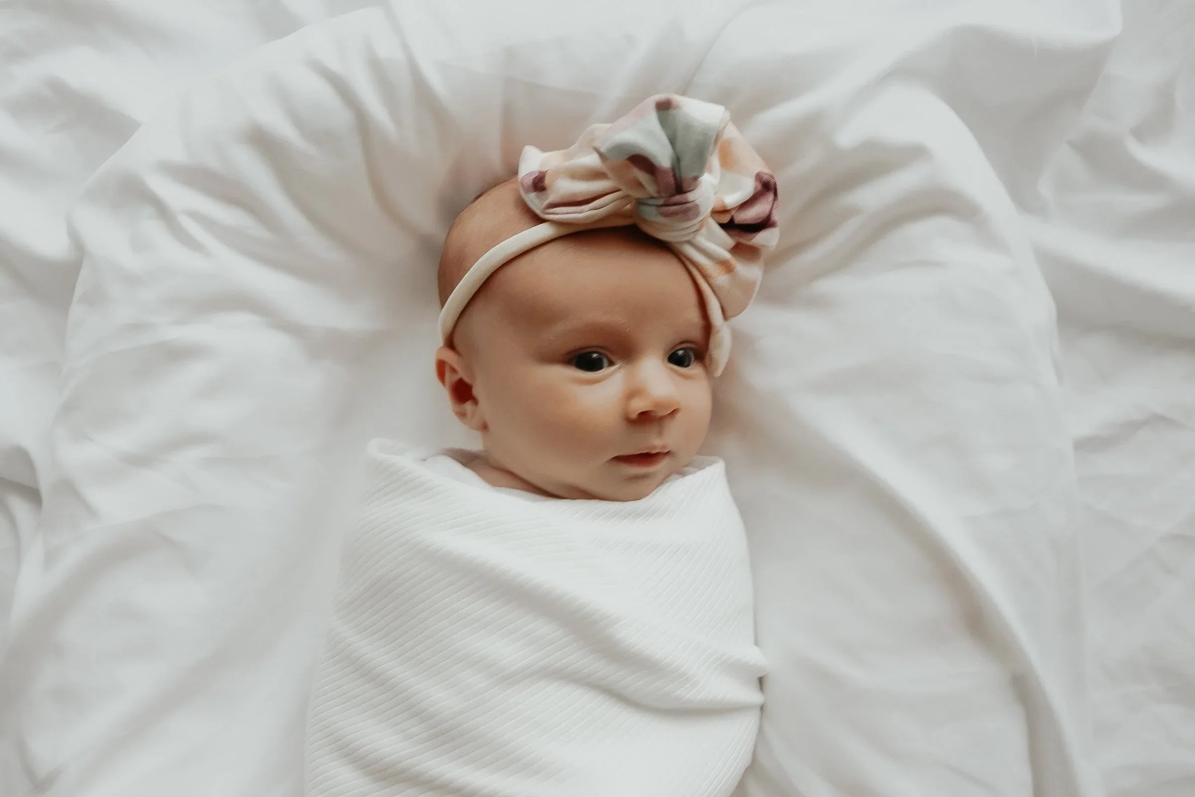 Dove Ribbed Stretch Swaddle - BIG FRENCHIES
