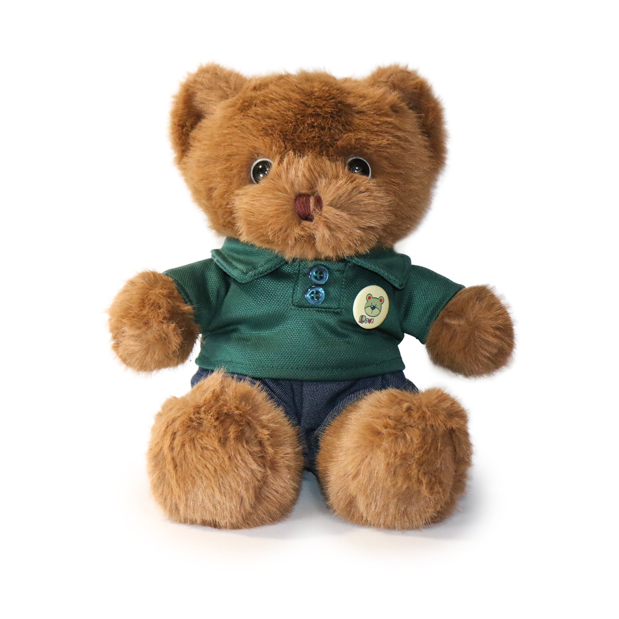 12-inch Fashionable Day-Out Bear with Buttoned Shirt