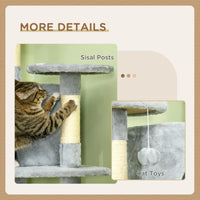 79" Cat Tree Multi-Level with Two Condos, Kitty Tower with Scratching Posts, Two Hammocks, Perches, Interactive Toys, Da