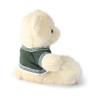 12-inch Fashionable Polo Bear with Button Sweater
