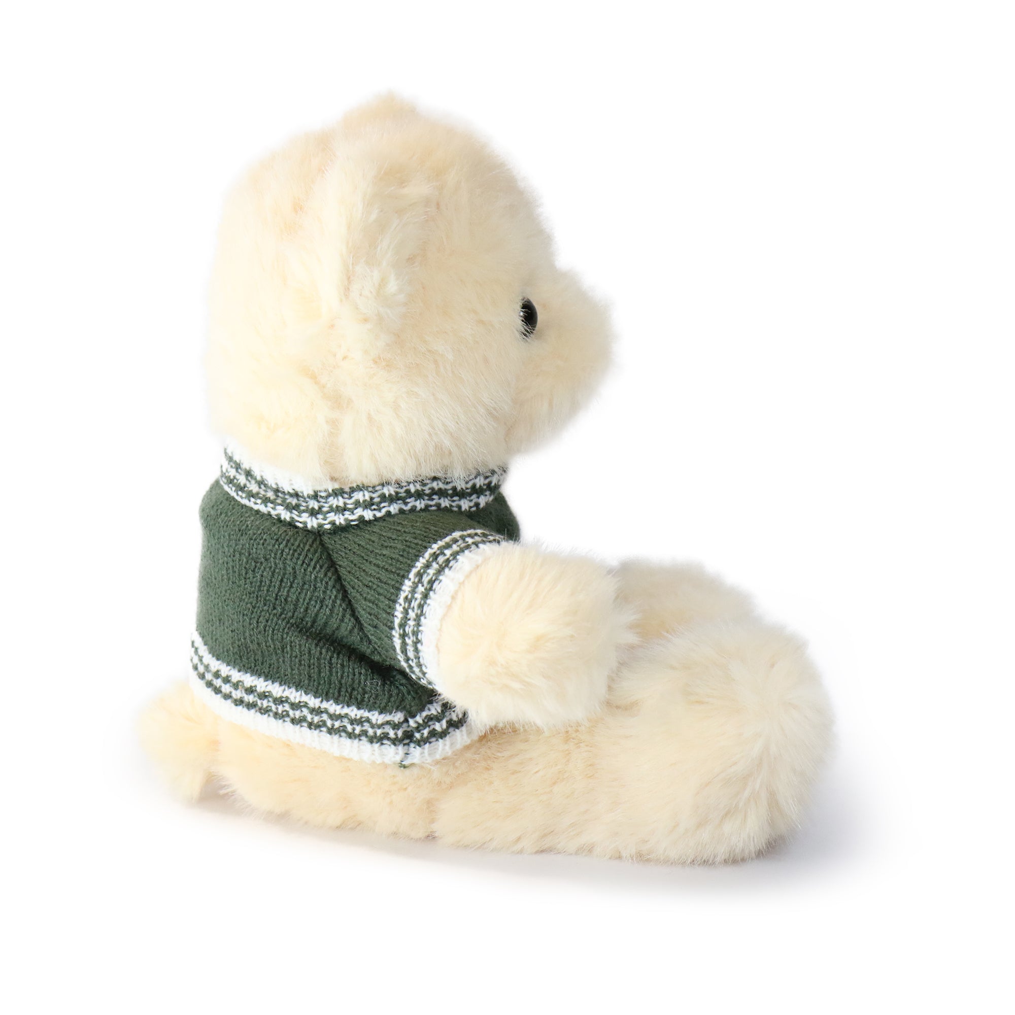 12-inch Fashionable Polo Bear with Button Sweater