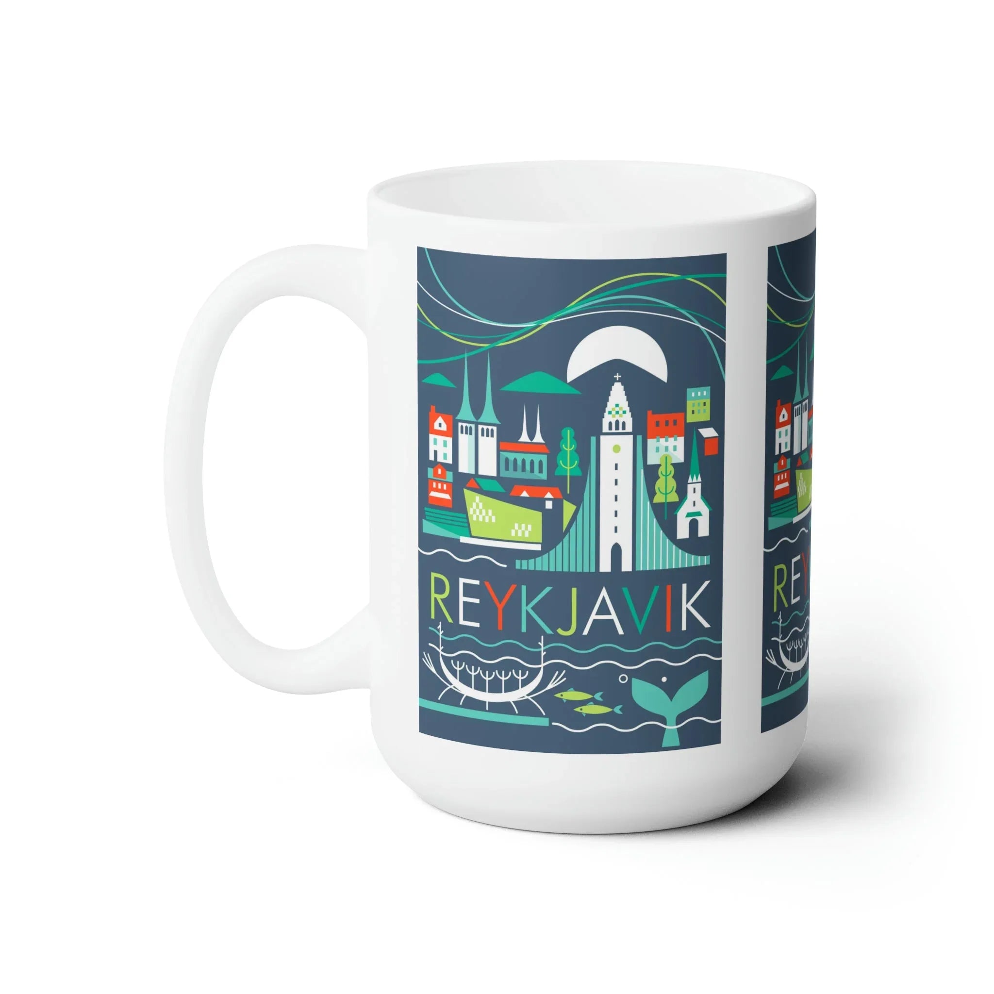 Reykjavik Ceramic Mug 11oz or 15oz - BIG FRENCHIES
