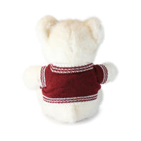 12-inch Fashionable Polo Bear with Button Sweater