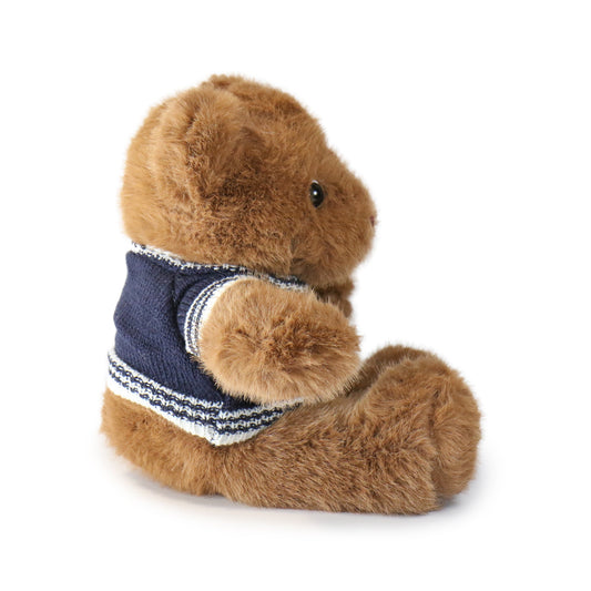 12-inch Fashionable Polo Bear with Button Sweater