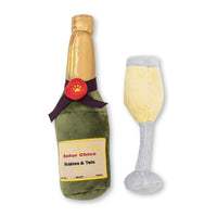 Champawgne-Cheers Plush Dog Toy Gift Set – with Squeaker & Crinkle Paper - BIG FRENCHIES
