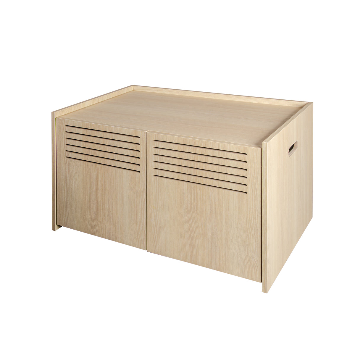 Modern Wooden Cat House with Scratching Pad , Cat Litter Box Enclosure, Spacious Hidden Cat Litter Box -33.46" x 21.06" 