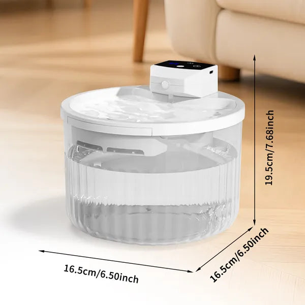 Pet Water Fountain, Large Capacity Automatic Cat Water Dispenser With No Daily Refills Needed, Ultra-Quiet-Pump Sleep-Fr