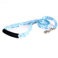 Island Floral Blue Dog Leash