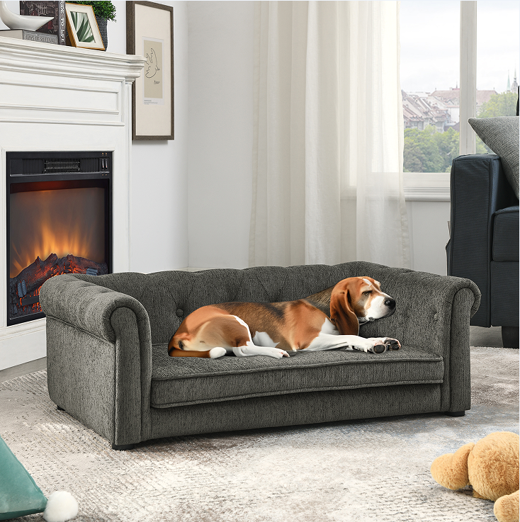 Elegant Rectangular Pet Bed Suitable For Medium And Large Dogs