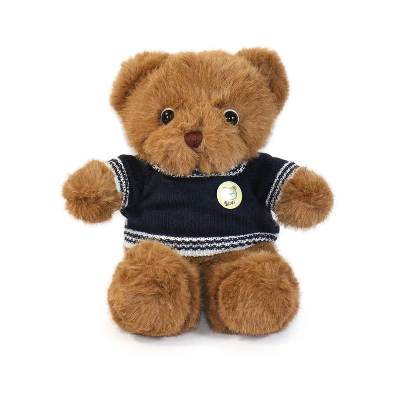 12-inch Fashionable Polo Bear with Button Sweater - BIG FRENCHIES