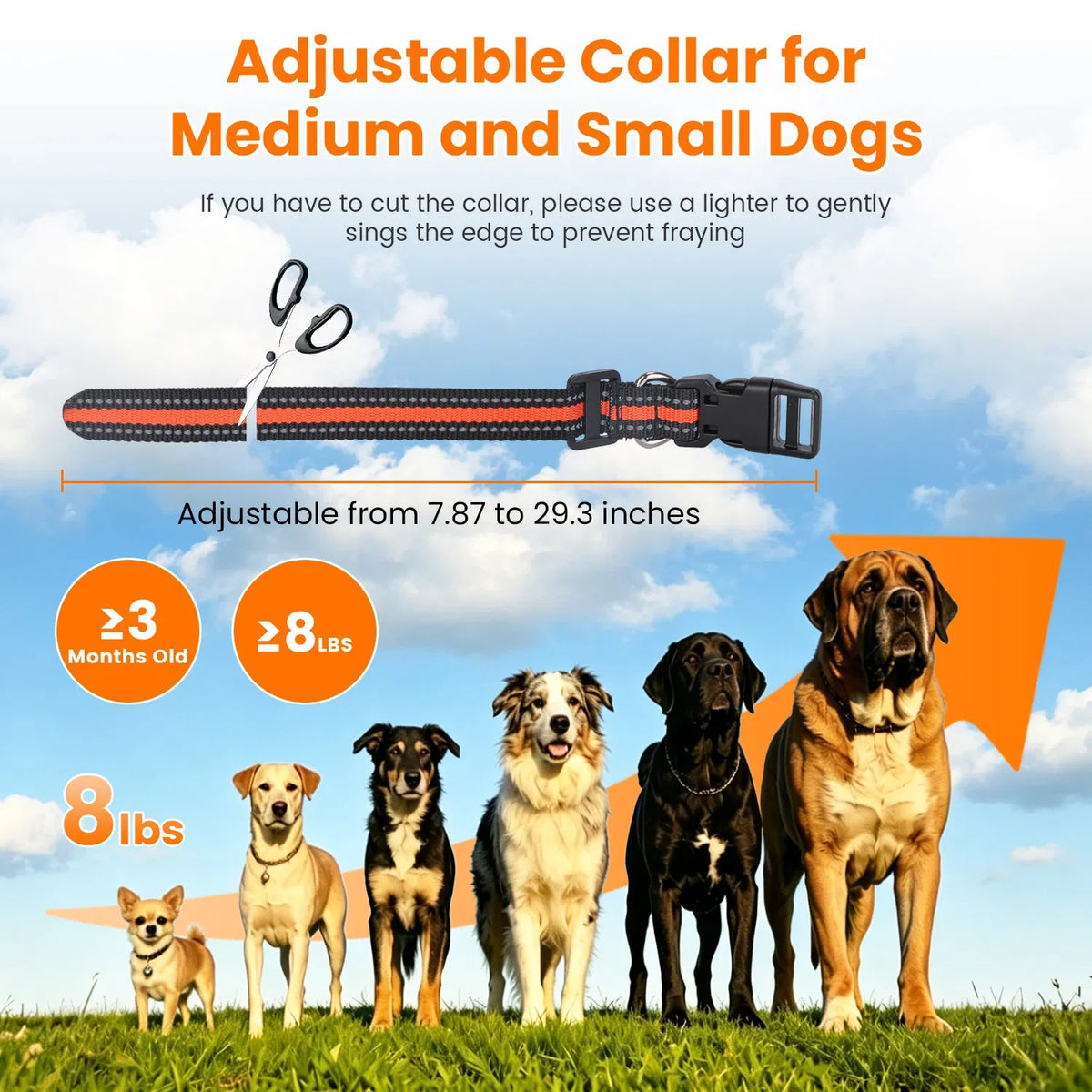 2 In 1 Wireless Dog Fence System with 1/2 Training Collars(Options) Invisible Dog Fence IP68 Waterproof with 722FT Adjus