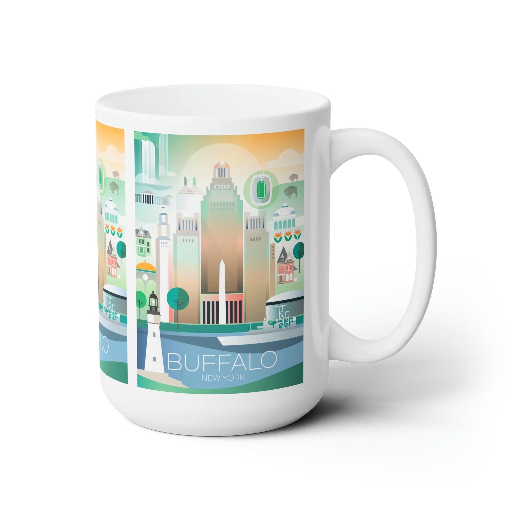 Buffalo, New York Ceramic Mug 11oz or 15oz - BIG FRENCHIES