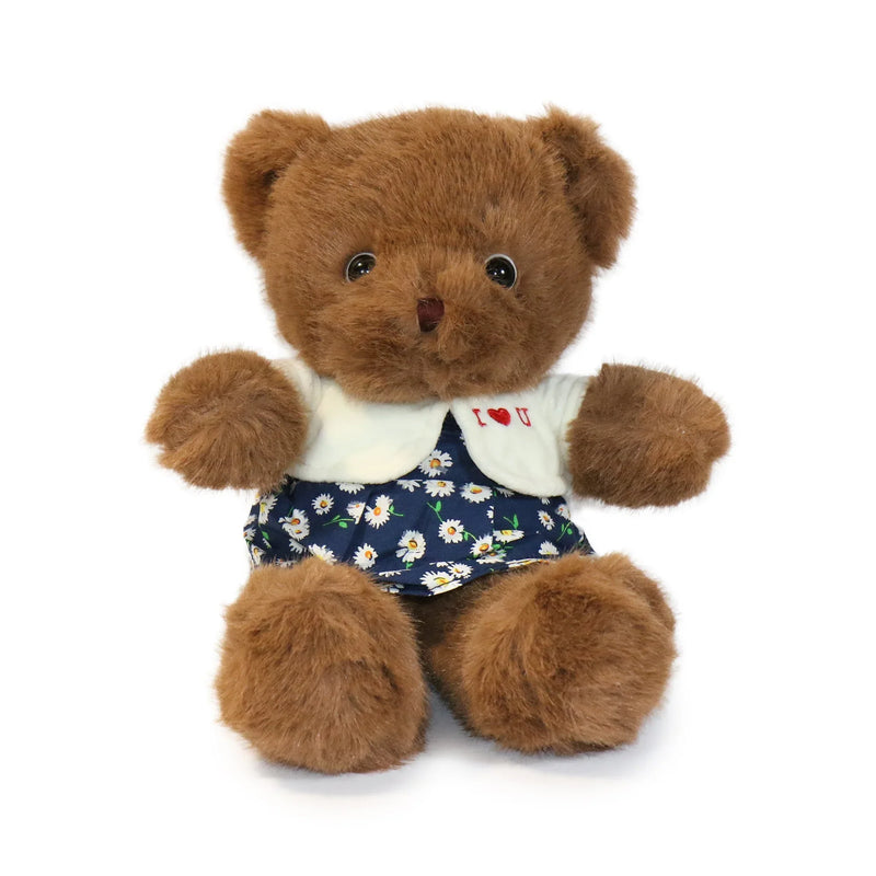 12-inch Fashionable Love You Bear with White Shirt with 'I ❤️ U' - BIG FRENCHIES