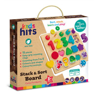Kids Hits - Stack and Sort Board Colorful Maths