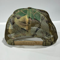 Deer Scenery CAMO Camouflage Mesh Trucker SnapBack Hat Deer Hunting Cap Custom Embroidered