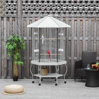 Bird Cage Starter Kit with Detachable Rolling Stand