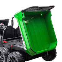 24V 6 Wheeler Freddo Tractor Trailer 2 Seater Ride-on with Dump Cart and Parental Remote - BIG FRENCHIES