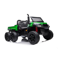 24V 6 Wheeler Freddo Tractor Trailer 2 Seater Ride-on with Dump Cart and Parental Remote - BIG FRENCHIES