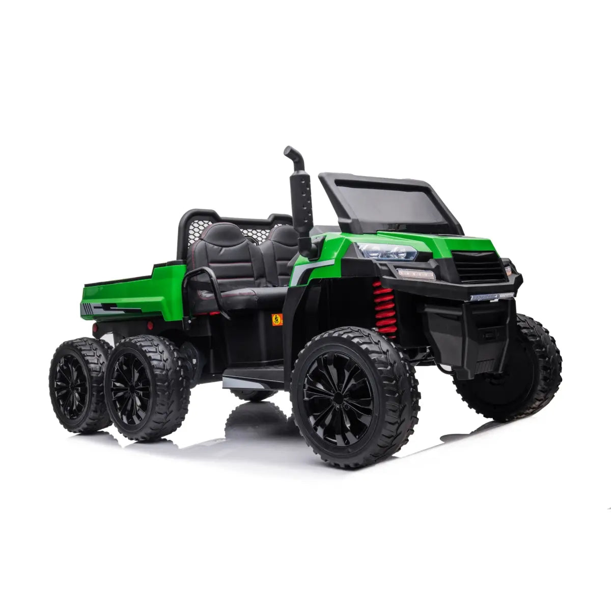 24V 6 Wheeler Freddo Tractor Trailer 2 Seater Ride-on with Dump Cart and Parental Remote - BIG FRENCHIES