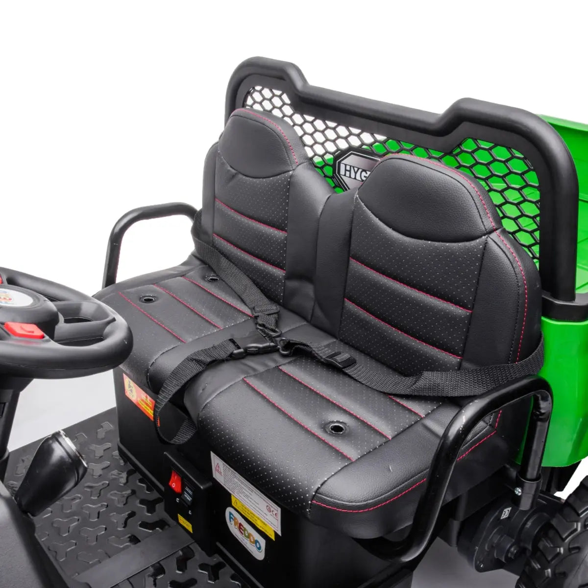 24V 6 Wheeler Freddo Tractor Trailer 2 Seater Ride-on with Dump Cart and Parental Remote - BIG FRENCHIES