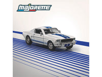 1965 Shelby GT350 White with Blue Stripes "Collection" Series 1/64 Diecast Model Car by Majorette