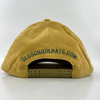 BEER FOR MY HORSES Mustard Cordaroy Rope SnapBack Cap Hat Custom Embroidered