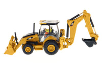 CAT Caterpillar 450E Backhoe Loader with Operator "High Line" Series 1/87 (HO) Scale Diecast Model by Diecast Masters