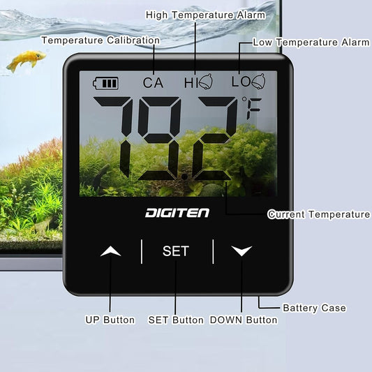 Digital Aquarium Thermometer - BIG FRENCHIES