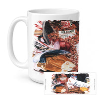 Red Beans and Rice Ceramic Coffee Mug 15 oz Decorative Large C Handle Mug Cup for Tea, Cocoa Hot Chocolate