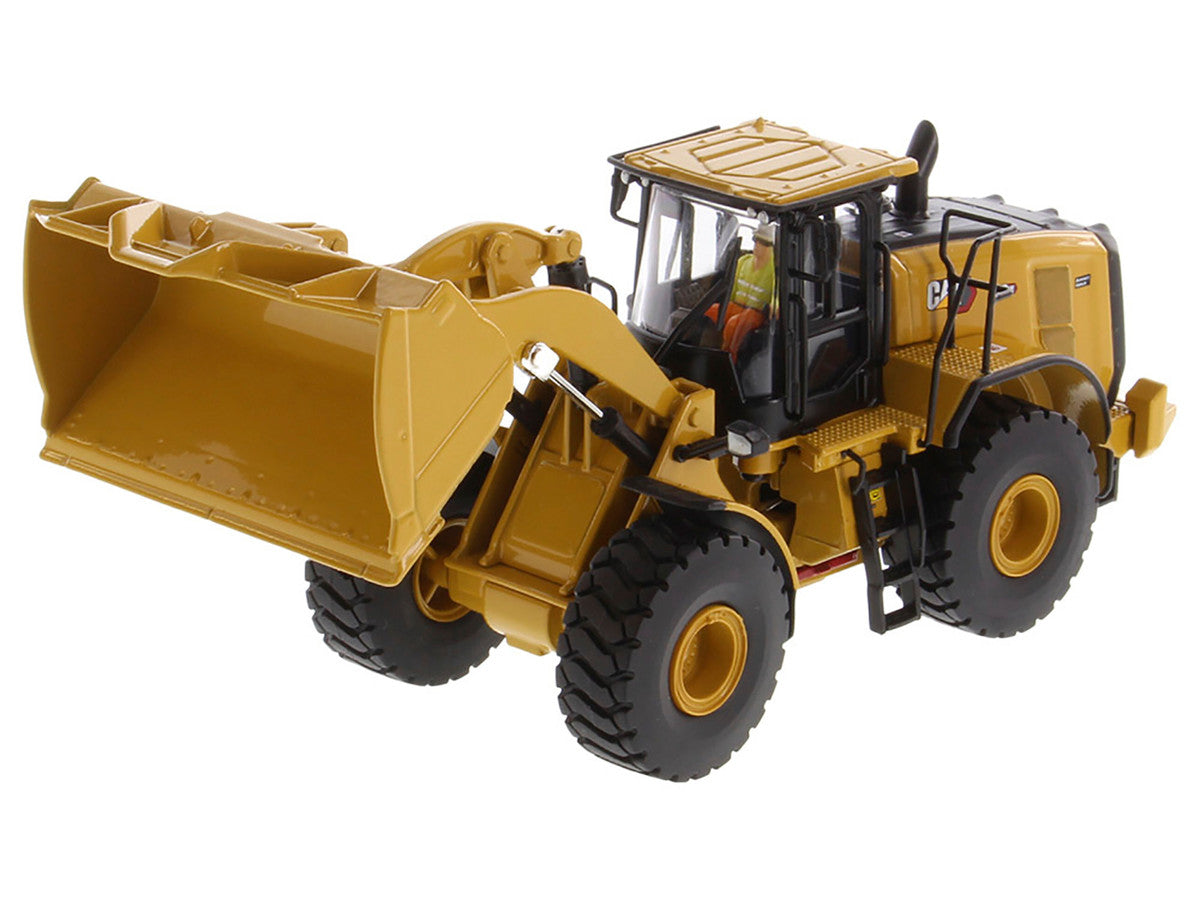 CAT Caterpillar 972 XE Wheel Loader Yellow with Operator "High Line Series" 1/50 Diecast Model by Diecast Masters